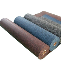 CATY durable and economical rubber roll flooring, recycled rubber gym flooring